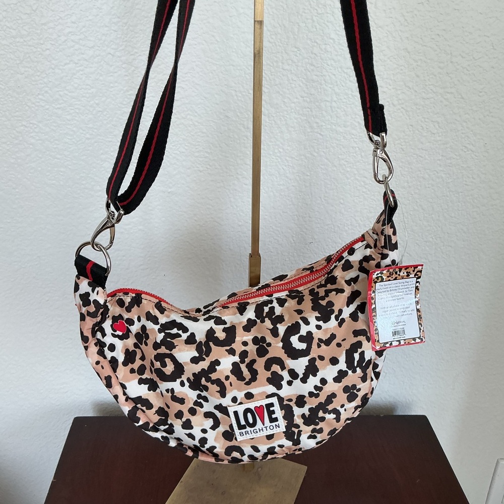 Brighton Spotted Love Leopard Print Crossbody Sling Bag